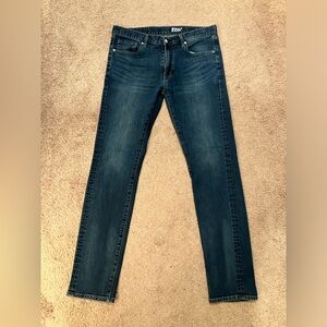 Uniqlo Skinny Fit Jeans lblue 34 waist 32 inseam